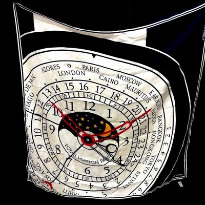 LOUIS VUITTON Montre watch pattern Gae Aulenti scarf