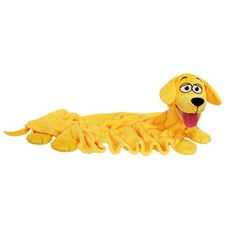 Cuddleuppets: Dog - Yellow - 2-in-1: Plush Puppet  Blanket, 13 inches, Multi