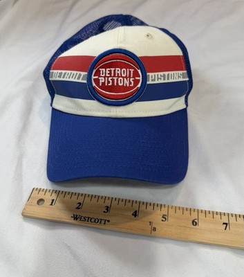 Detroit Pistons AJD Super Stripe Vintage 80's Trucker Snapback Cap Hat