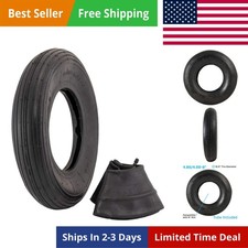 4.80/4.00-8" Ribbed Tread Replacement Pneumatic Air-Filled Tire and Inner Tub...