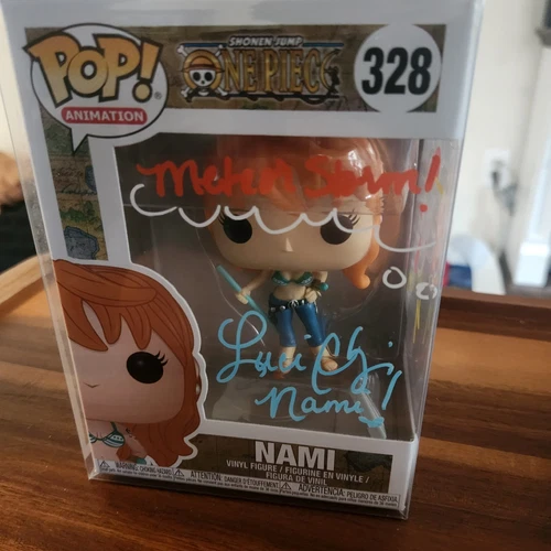 Funko Pop Nami 328 One Piece Figure Signed by Luci Christian, Includes GCOA