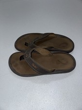 OluKai Ohana Sandals - 10110A Men s Size 10 Brown Flip Flops Thongs