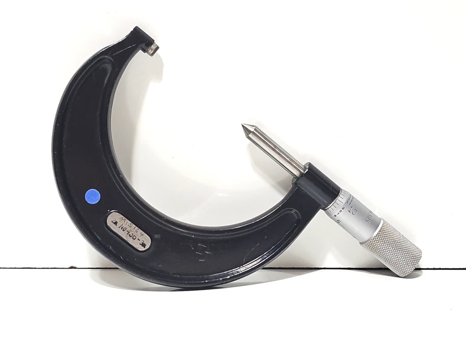 Starrett No. 436 2" - 3" Micrometer V & Amer. Nat UN & UNJ 14 to 18 P No. 585 - Image 2 of 4