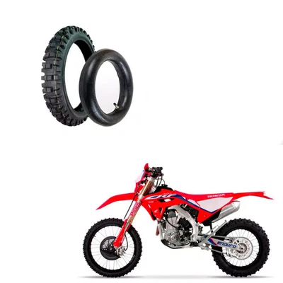 VEE-RUBBER Gomma + camera TR4 Pneumatico 80 100 14 MINI CROSS PIT BIKE VEERUBBER VRM140