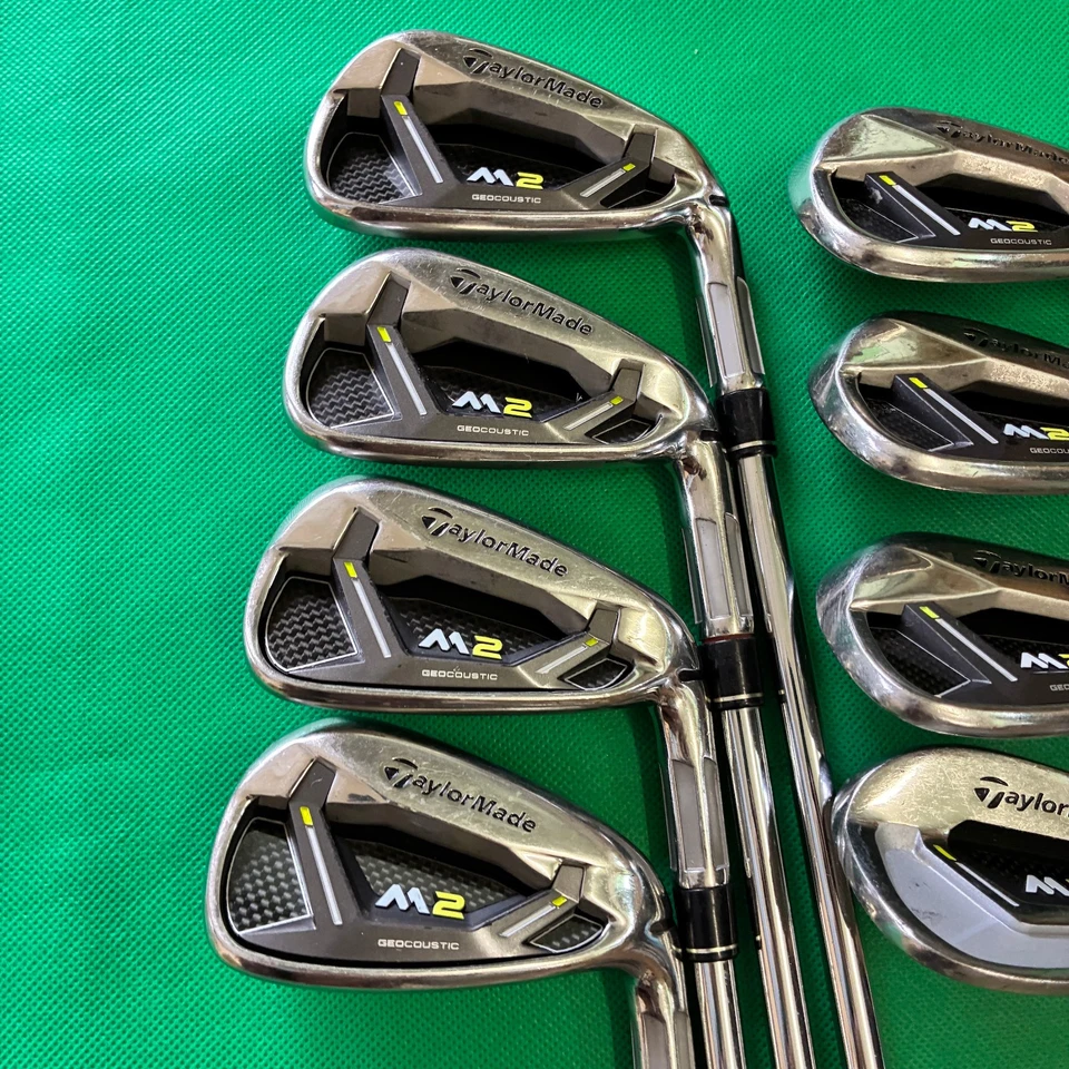TaylorMade M2 Iron Set 8pcs 5-Sw Flex S Stiff REAX 90 Golf Clubs - Image 3 of 4