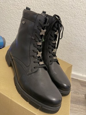 Remonte TEX Damen Stiefeletten / Boots in Schwarz  Lederoptik  / Übergangsschuh