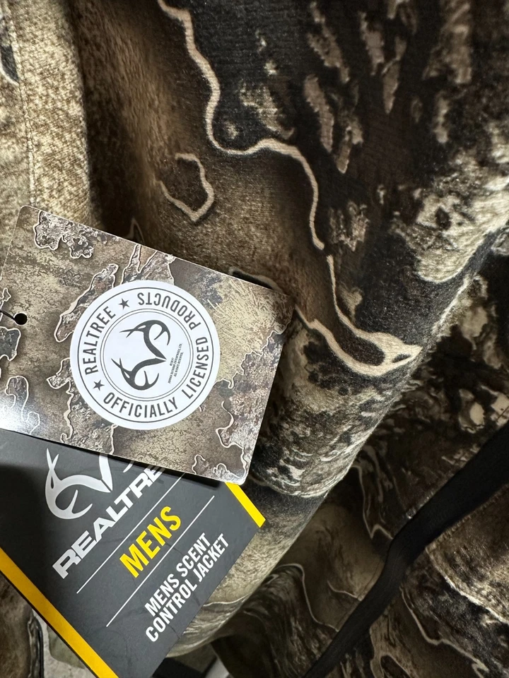 Realtree Waterproof Scent Control Hooded Jacket Men's Medium - Image 2 of 4