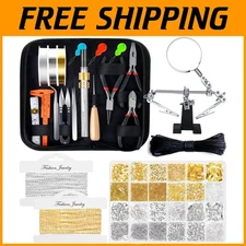 Complete Jewelry Making Kit with Tools and Charms