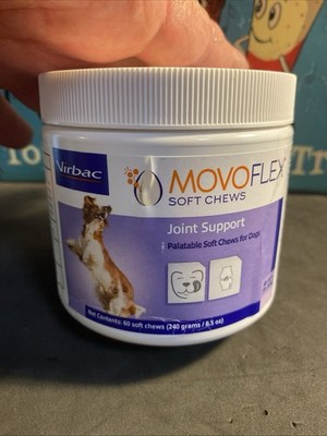 MovoFlex Hip & Joint Support Soft Chews for Medium Dogs 40-80lbs (60 Chews 10/27