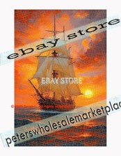 1000 piece jigsaw puzzle Coastal Ocean nautical sunset