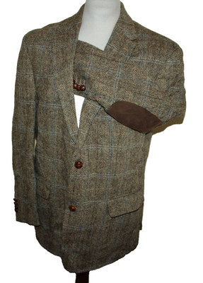 Harris Tweed Sakko Gr. 27 Herren   100% Wolle Paul R Smith B-Ware mit Mangel