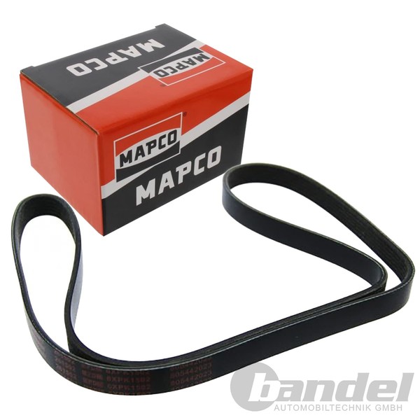 Mapco Keilrippenriemen 1502Mm Passend FüR Ford B-MAX C-MAX Ecosport Fiesta-image