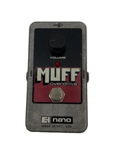 Electro Harmonix NANO MUFF OVERDRIVE Pedal Compact Tone Excellent JAPAN