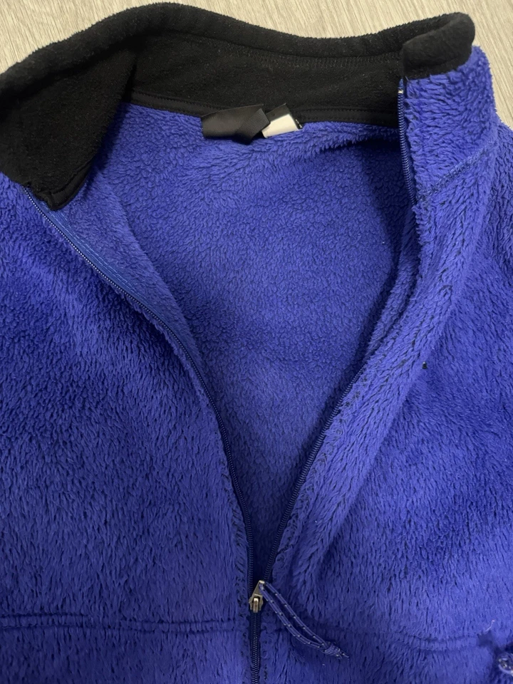 De colección Años 90 Patagonia Pila Profunda Cremallera Para Hombre Grande Hecho en EE. UU. Púrpura Foto 3 de 3