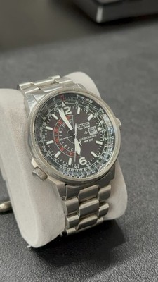 Citizen Eco-drive Nighthawk Pilot Wr200 Watch B877-s015693