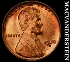 1930-S Lincoln Cent- Red- Choice Gem Brilliant Uncirculated++++ Luster #J7480