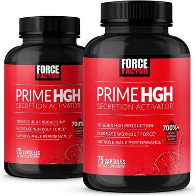 Force Factor Prime HGH Secretion 75 Count (Pack of 2), Red (Packaging) 
