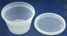 Pactiv YSD2516 Plastic Bait Cup with Lid 16 oz Size Pack of 24