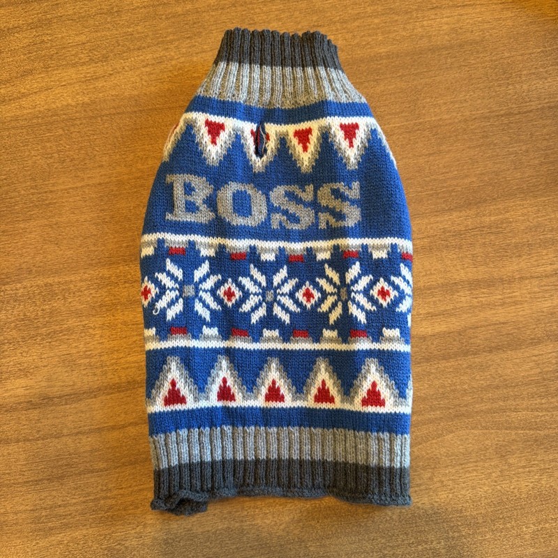 BOSS Dog Sweater Xs X-Small Pup Blue  Vibrant Life
