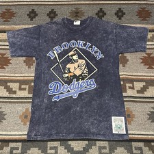 Vintage Brooklyn Dodgers Nutmeg Tee Mens Large Acid Wash Cooperstown