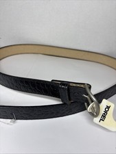 Vintage Torel Black Split Cowhide Leather Belt Size 46 NWT Made in USA Texas