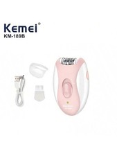 Kemei KM 189B USB Rechargeable Epilator Wet and Dry Shaving Device for Women
