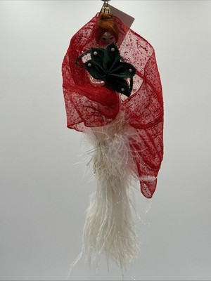 Christopher Radko  Trill of Seville  Red 2003 Italian Glass Christmas Ornament