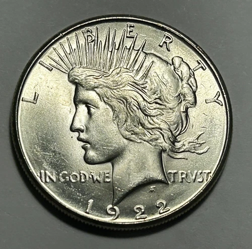 1922 S PEACE DOLLAR BU