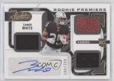 2022 Panini Absolute Rookie Premiere Materials Autos /399 Zamir White Auto 0qc2