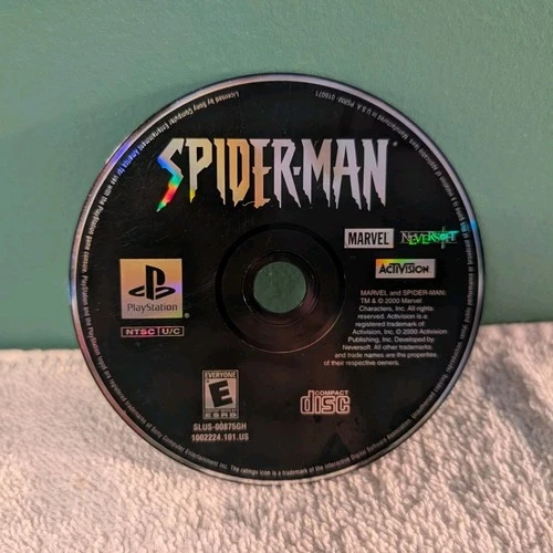 Activision Spider-Man Action & Adventure (Sony PlayStation 1, 2000) E-Everyone