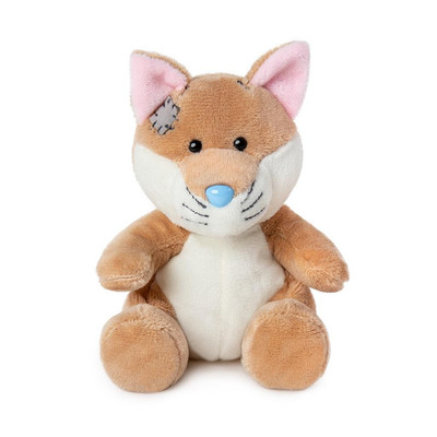 Denny der Fuchs Maskottchen blaue Nase Freund