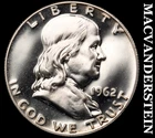 1962 Franklin Half Dollar- Silver Choice Gem Proof Cameo Luster #i9628
