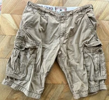 Fat Face Cargo Utility Shorts Mens 38 Beige Combat Military Combat