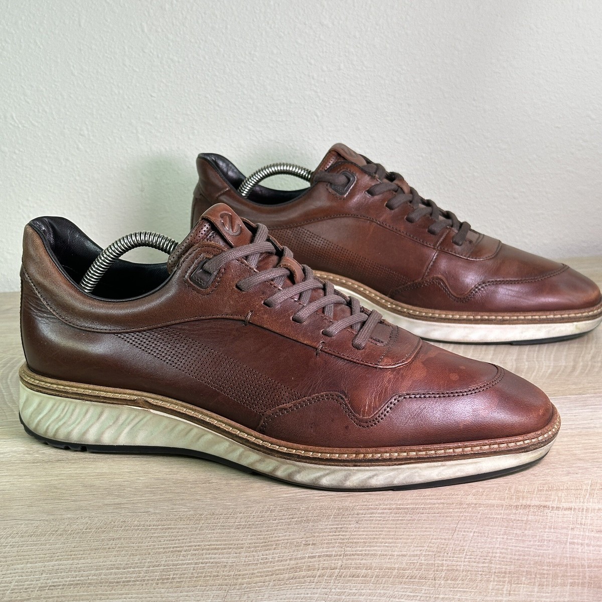 ECCO Mens St.1 Hybrid Lite Brown Oxford Derby Waterproof EU  display picture 2