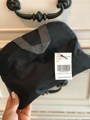 Neu W/Etiketten ICNY Sport Verpackbar Rucksack Schwarz Grau Birchbox Herren