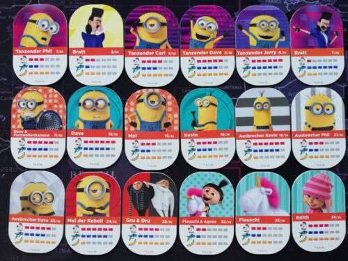 Minions Plastic Double Sided 3D Holo Cards Despicable Me . 18 pcs. 2017 Germany - Picture 1 of 16