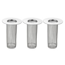 3Pcs Bathroom Sink Strainer, Fit for Dia 0.98"-2" Drain Hole, 80mm/3.15" Deep