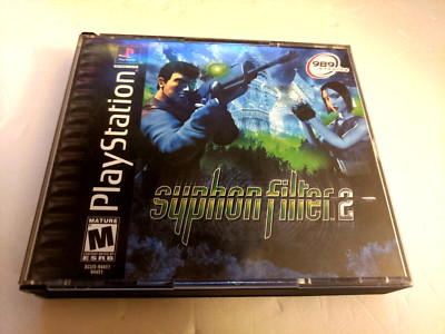Syphon Filter 2 [Black Label] PS1 Sony Playstation 1, 2000 CIB