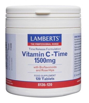 Lamberts Vitamine C Temps Libération 1500mg (120) Bbe 07/2028