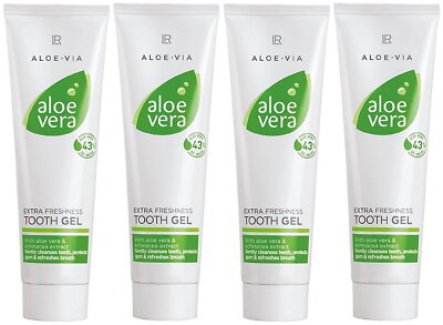 LR Aloe VIA Aloe Vera Zahngel Tooth Gel Extra Frische Zahngel 4x 100ml