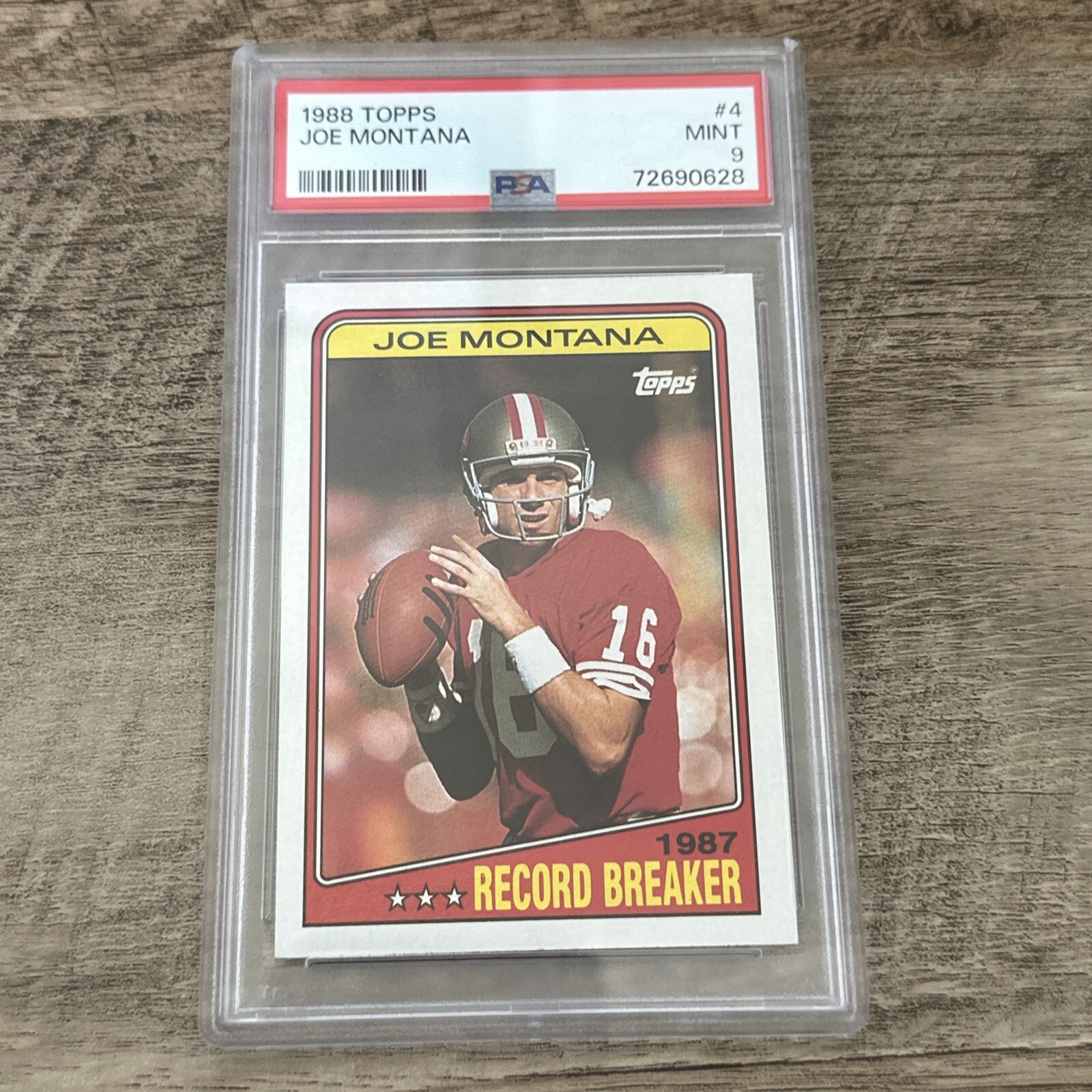1988 Topps - #4 Joe Montana PSA 9