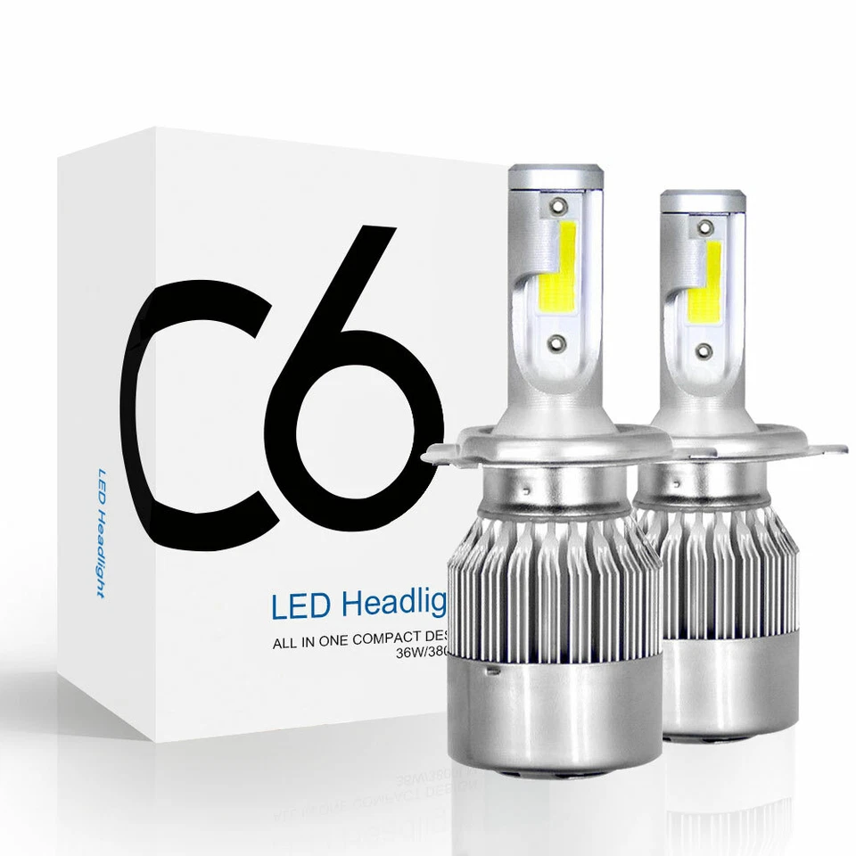 Faro LED + luces antiniebla bombillas 4x para Pontiac Vibe 2003 2004 2005 2006 2007 2008 Foto 2 de 4