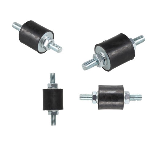 4pcs M8 AntiVibration Rubber Isolator Mounts with Studs Shock Absorber 0.31" eBay