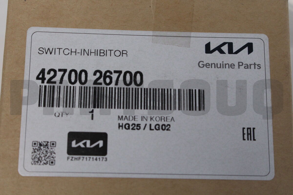 4270026700 Genuine Hyundai / KIA SWITCH-INHIBITOR | eBay 4270026700 Genuine Hyundai / KIA SWITCH-INHIBITOR | eBay