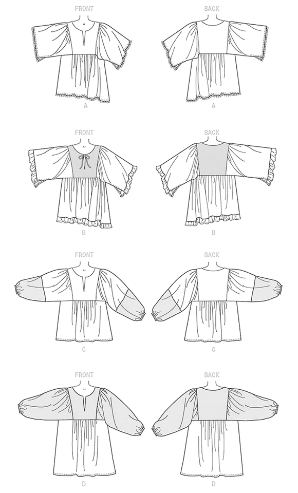 Loose Fit Pullover Top or Tunic Sewing PatternEasy! (Sizes XSM) McCall's 7325 eBay