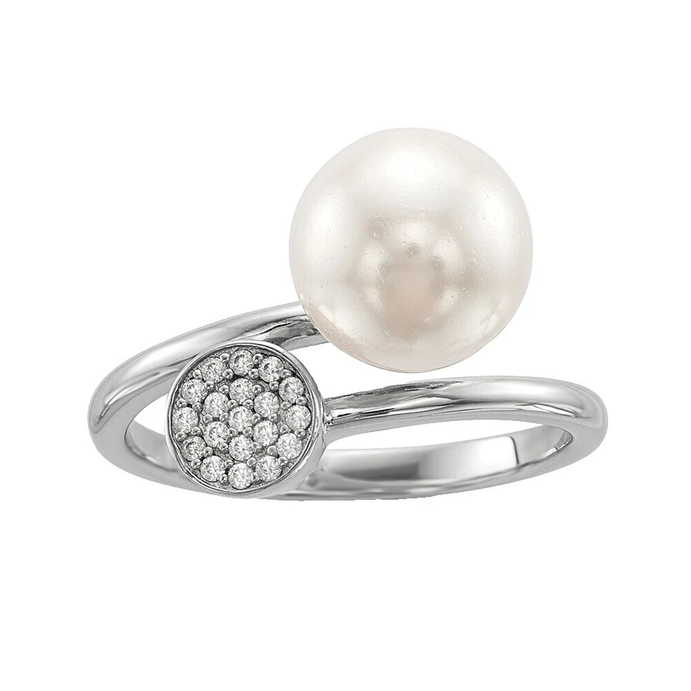 Anillos de moda Chapado en Plata de acrílico