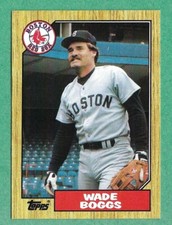 1987 Topps Baseball - Wade Boggs #150 Red Sox HOF