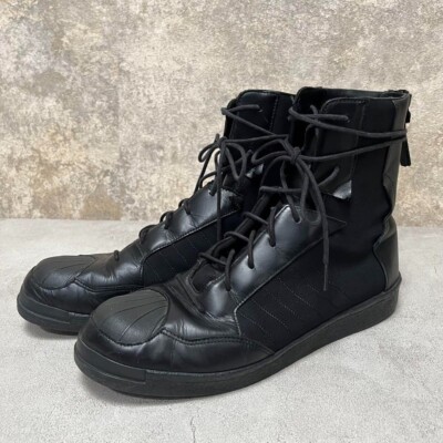 Yohji Yamamoto Adidas High-Top Sneakers And Boots Black Size 11 in