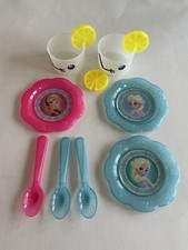 Disney Elsa Frozen Olafs Summer Tea Party Set Replacement Cup Plate Spoon Lemon