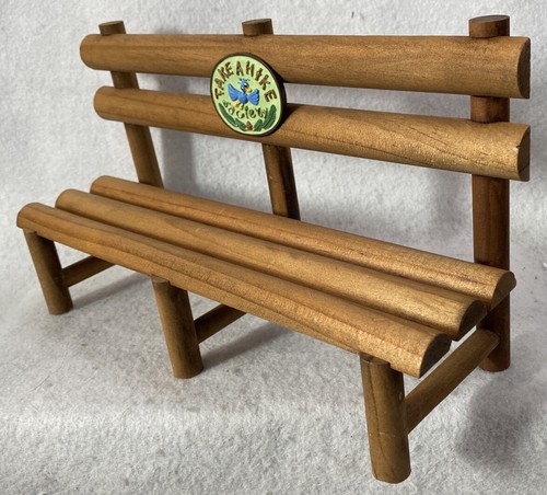 Muffy VanderBear Accessories ~ Take a Hike ~ Wood Log Bench - Picture 4 of 9